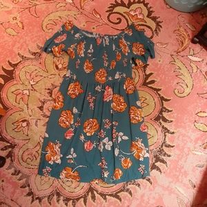 3/$20  Blue floral dress